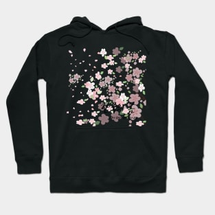 spring in korea,cherry blossoms bloom,petals fly Hoodie